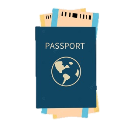 творческий мультфильм рисованной билет паспорт иллюстрация PNG , паспорт  клипарт, туризм, заграничный пасспорт PNG картинки и пнг PSD рисунок для  бесплатной загрузки